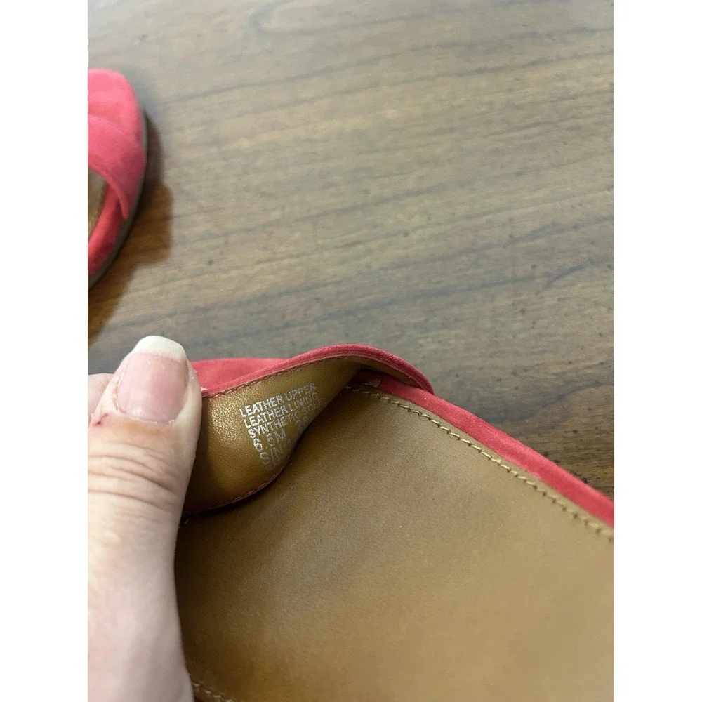 Tory Burch Wedge Heel Leather Quality Shoes Women 6.5 Red Classy Sexy Date Party